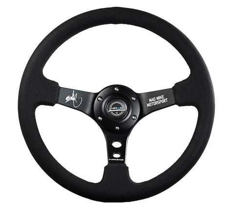 NRG Mad Mike Limited Edition suede / black Steering Wheel