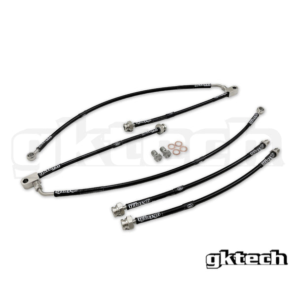 GKTech Z34 370Z Braided Brake Line Set, Front and Rear