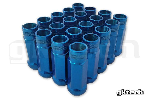 GKTECH Open Ended STEEL Lug Nuts 12M1.25 Blue