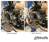 GKTECH R33 GTS-T Braided Brake Lines- Hard Line delete version