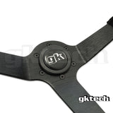 GKTech 350MM Deep Dished Perforated Leather Steering Wheel