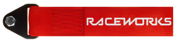 RACEWORKS Universal Flexible Tow Strap in Red